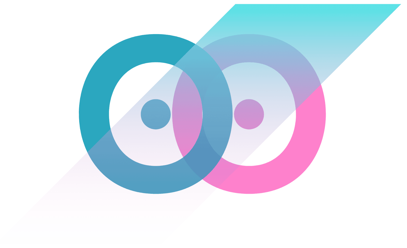 Image of a farmer using a communication device layered on orate logo